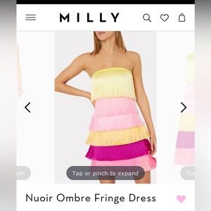 MILLY Fringe Dress SIZE 2‼️‼️‼️